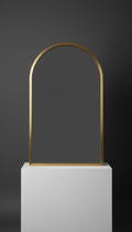 Arcus XL brushed brass mirror